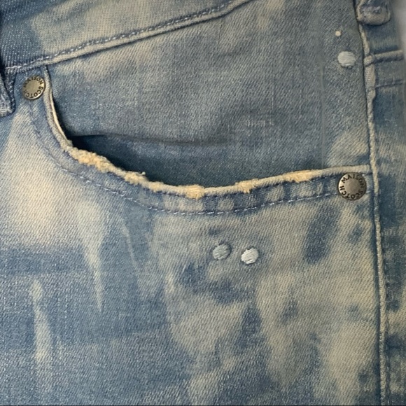 Maison Scotch Amsterdam Blouw La Bohemienne Mid Rise Skinny Tie Dye Jeans - Picture 6 of 11